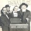 The Bobover Rebbe, Rabbi Shlomo Halberstam (far right) at a Bobover Yeshiva dinner honoring Dr. Lander, 1967.
