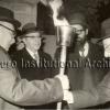 With Israeli President Zalman Shazar (far left) in Israel, ca. 1968.