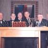 The Queens Jewish Center presents Dr. Lander with an award, 1990.