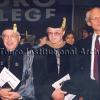 WJC Secretary General Dr. Israel Singer (at right) at a Touro commencement with Dr. Lander and Mark Hasten.