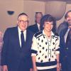 Sarah and Bernard Lander with Deans Mira Felder and Jerome Miller, ca. 1992.